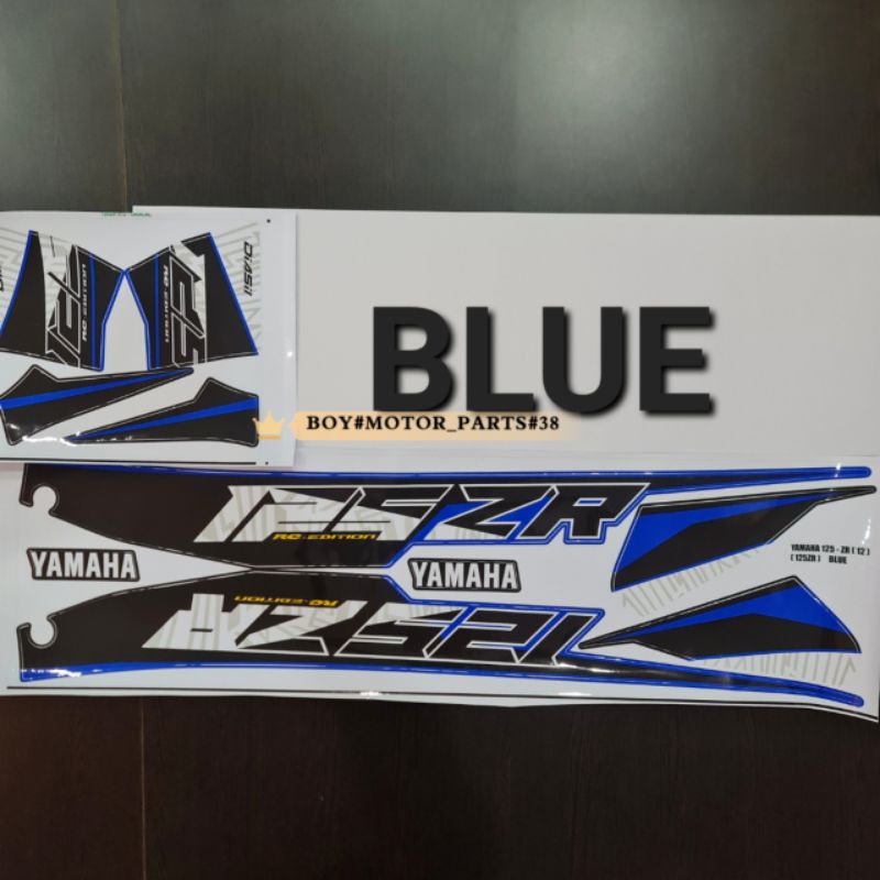 YAMAHA 125Z Y125Z Y125 ZR CUSTOM DESIGN ( 12 ) BODY STICKER | Shopee ...