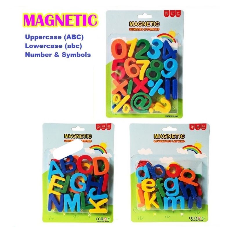 Colourful Magnetic Alphabet Letters / Numbers & Symbol | Shopee Malaysia