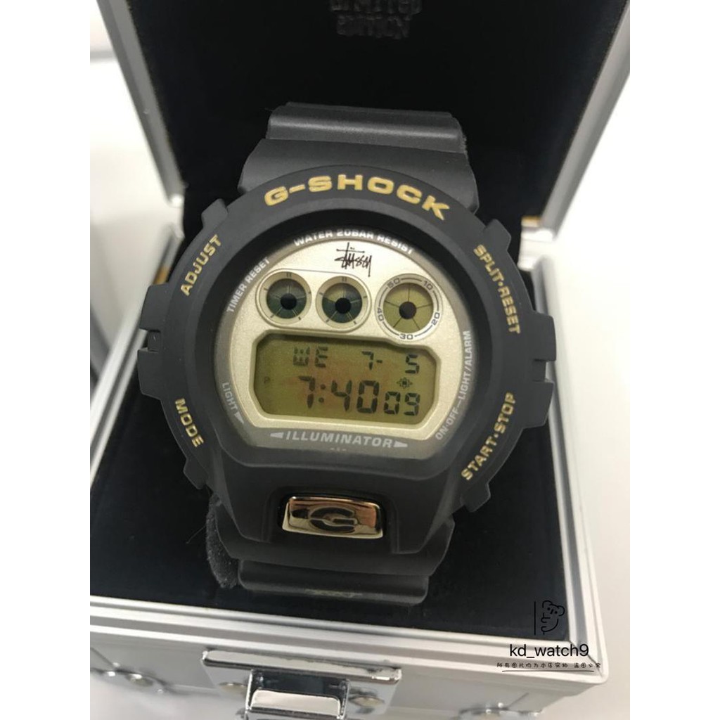 Limited edition Gshock x Stussy 25th Anniversary DW-6900-ST only one  piece, Japan set Shopee Malaysia
