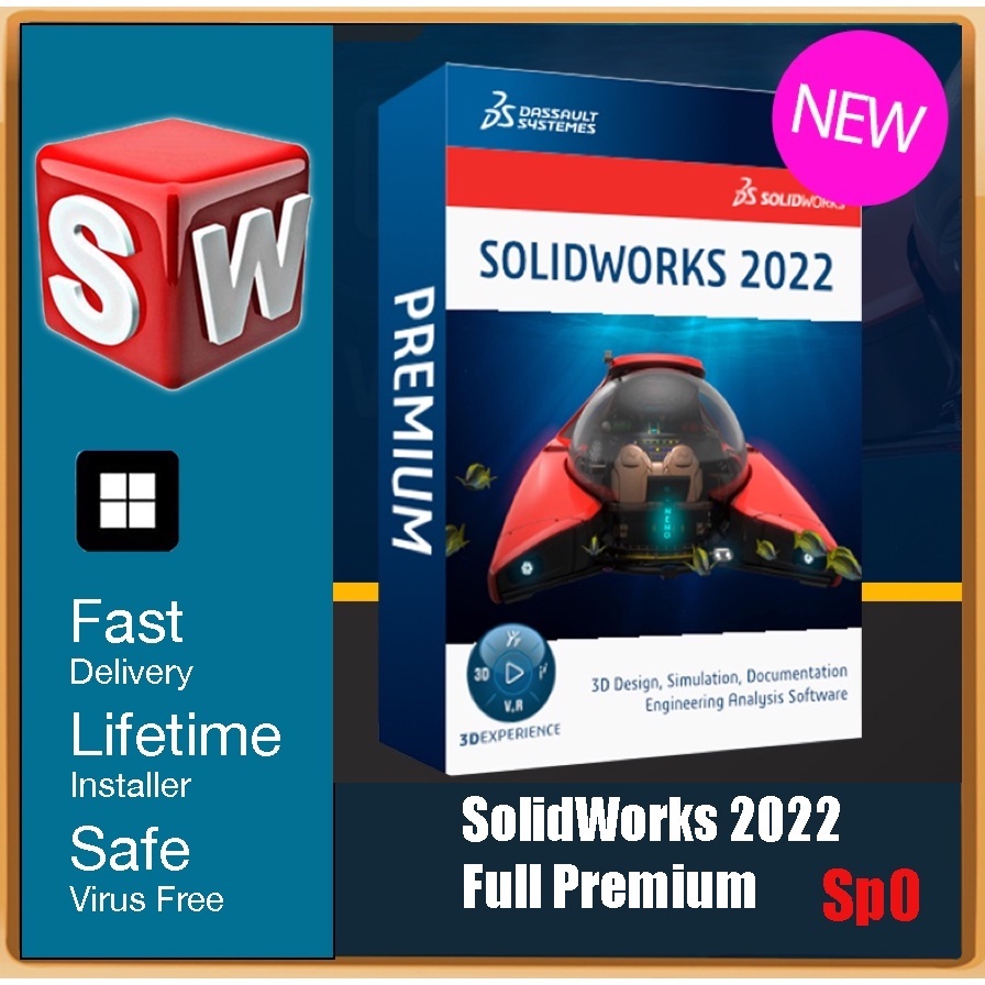 SolidWorks 2022 SP0.0 Full Premium For Windows 10-64bit / Windows 11 ...