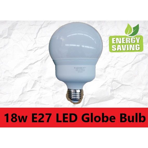 PARMAN 18W E27 LED GLOBE BULB MENTOL BULAT LED DAYLIGHT