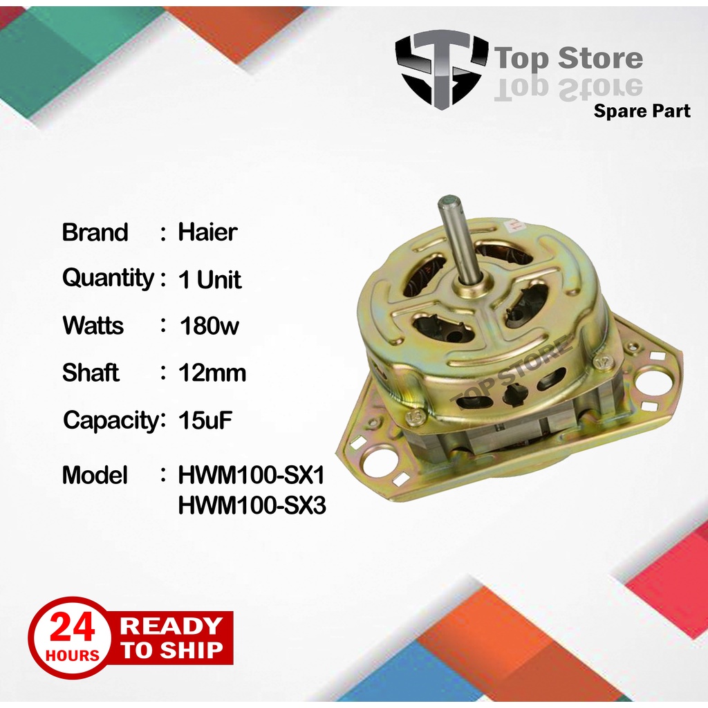 Haier Semi Auto Washing Machine Wash Motor HWM100SX1 HWM100SX3