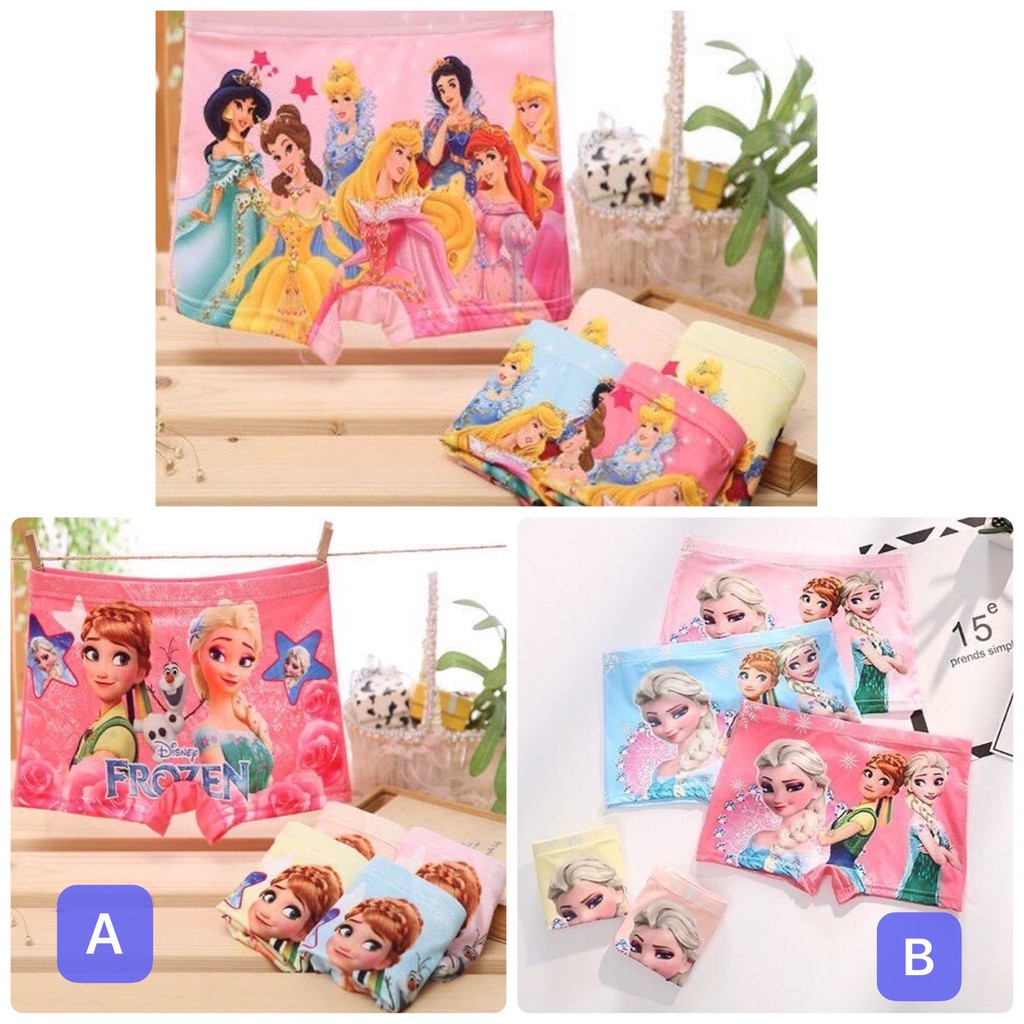 Fashion Princess Frozen Elsa & Anna Girl Underwear Girl Panty Shopee Malaysia