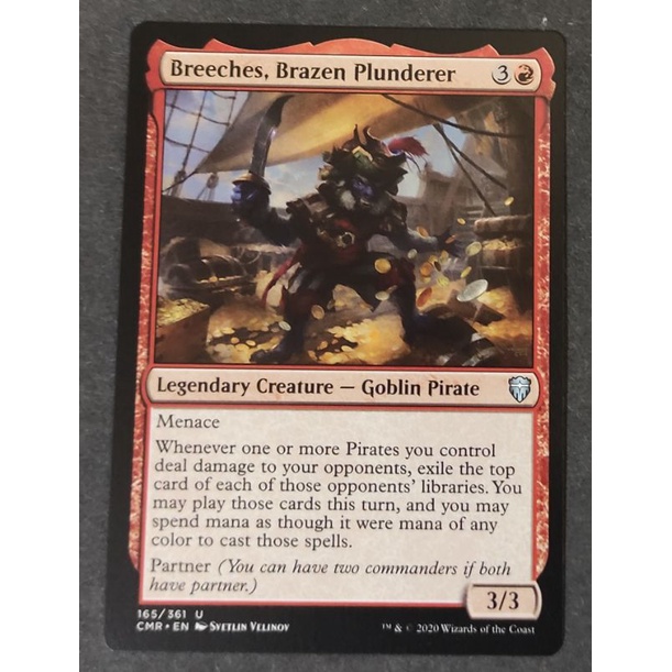 Magic The Gathering : Breeches, Brazen Plunderer Uncommon Commander ...