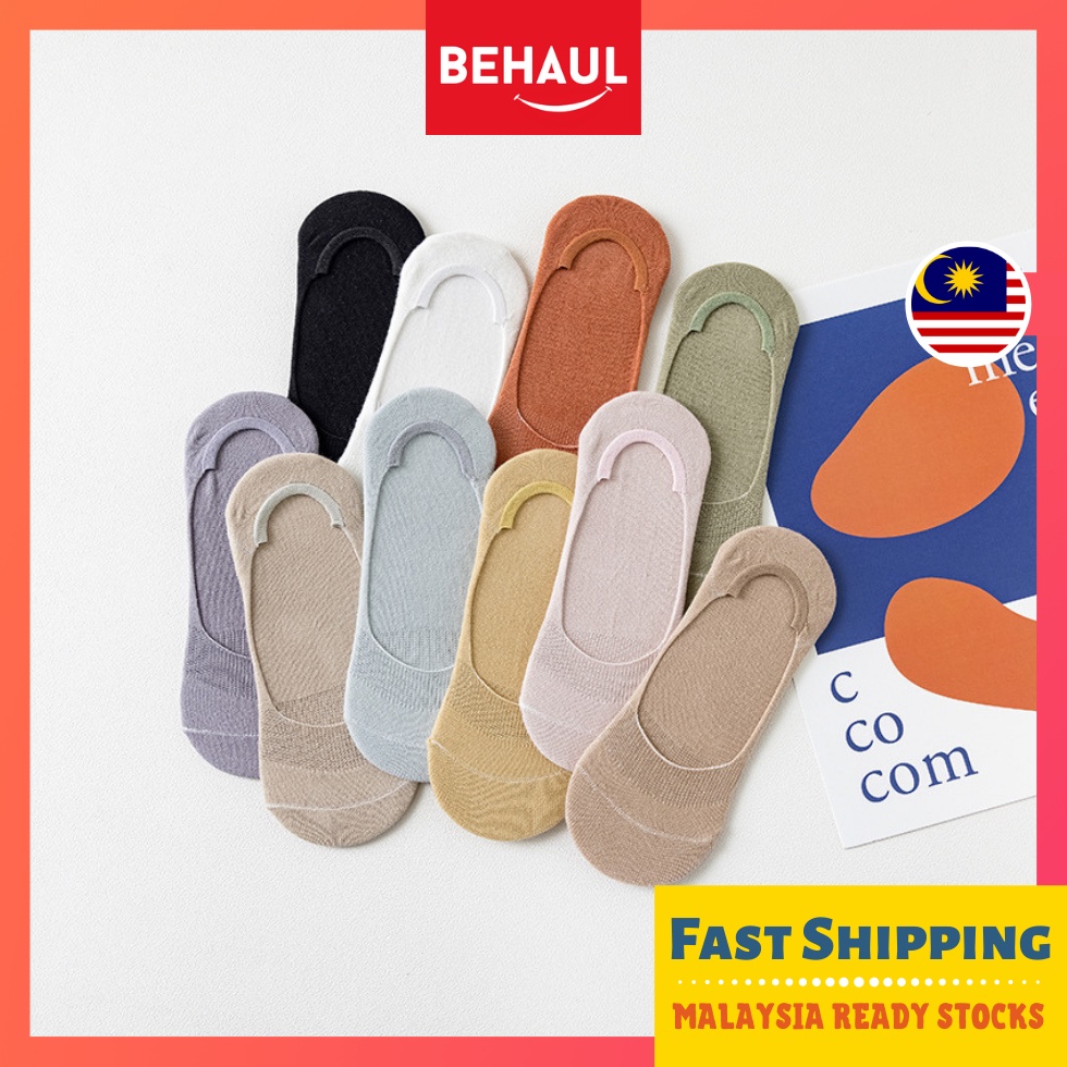 [Msia Ready Stock] BEHAUL Women No Show Liner Cute Socks Comel Stokin ...