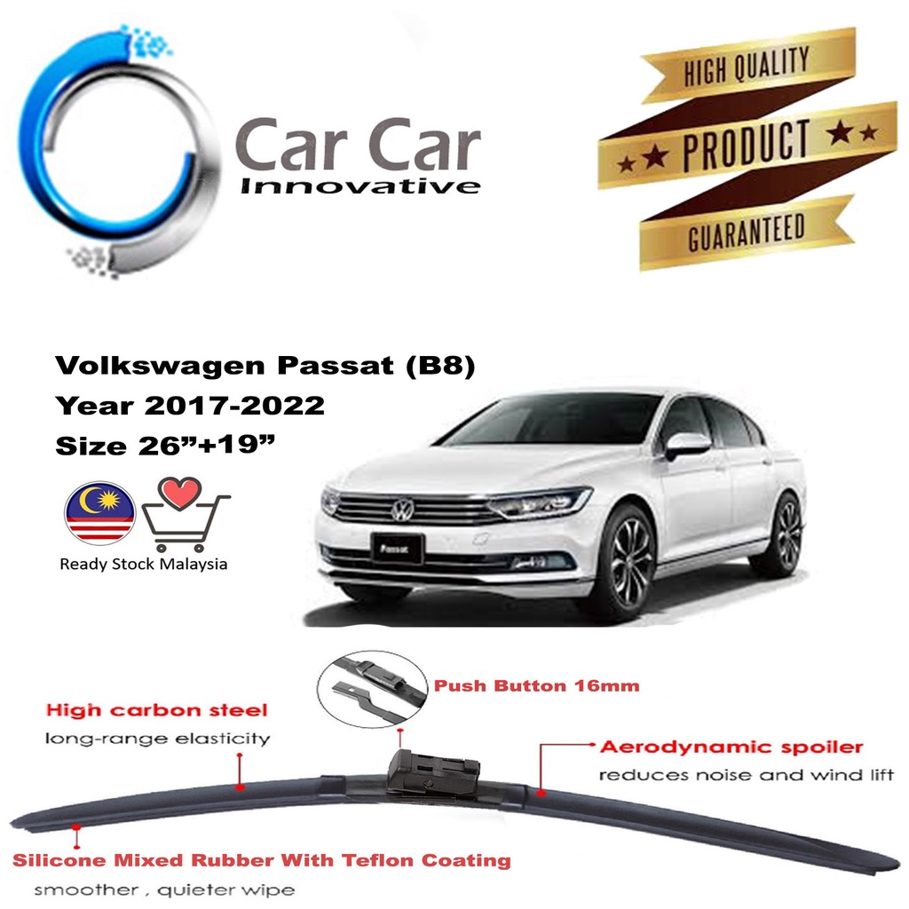 Volkswagen Passat (B8) Wiper, Wiper Blades, Car Windshield, Year 2016