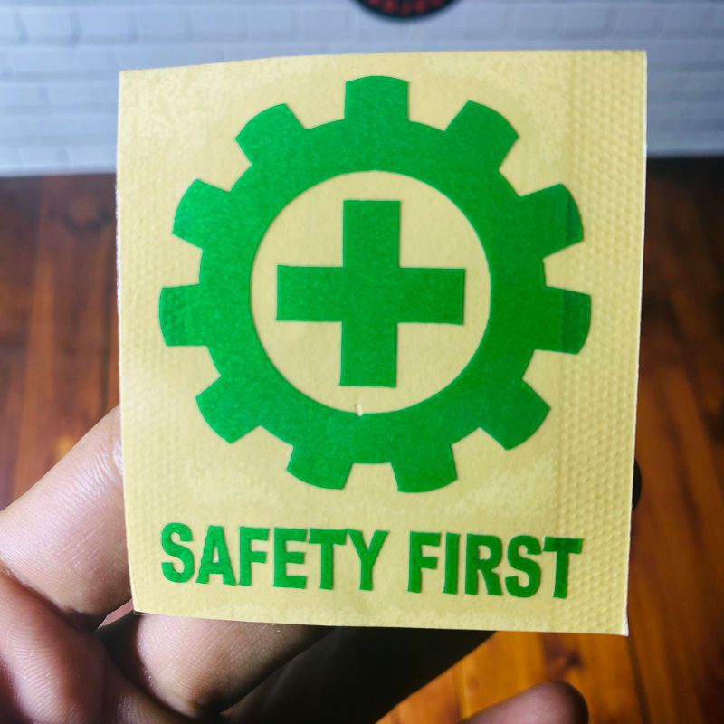 Safety first Cutting sticker Security sticker For Motorcycles And Cars ...