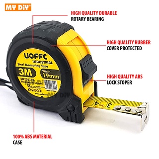 MYDIYHOMEDEPOT - UOFFC MEASURING TAPE WITH PROTECTED COVER TALI TAPE ...