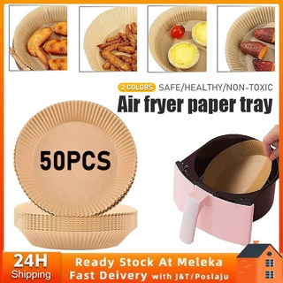 50/100pcs 20cm Air Fryer Disposable Round Baking Papers Air Fryer