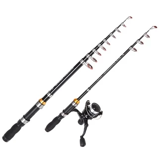  Ultra Short Mini Sea Pole, Fiberglass Fishing Rod and