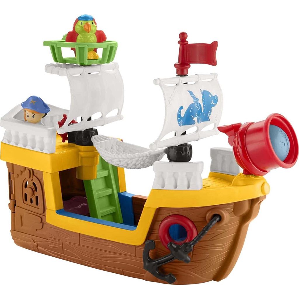 Fisher-Price Little People Pirate Ship playset w/ music sounds and ...