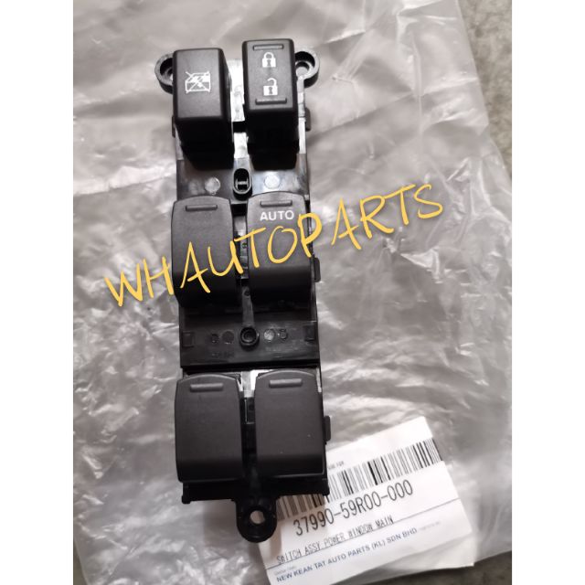 PROTON ERTIGA (FRONT/RH) POWER WINDOW MAIN SWITCH (OEM) 3799059R00000