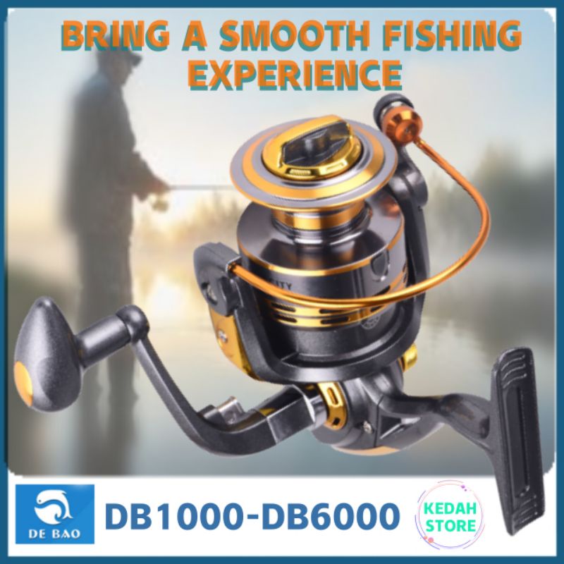 DEBAO Mesin Pancing Fishing Spinning Reel Dark Spider DS6000 Mesin Pancing