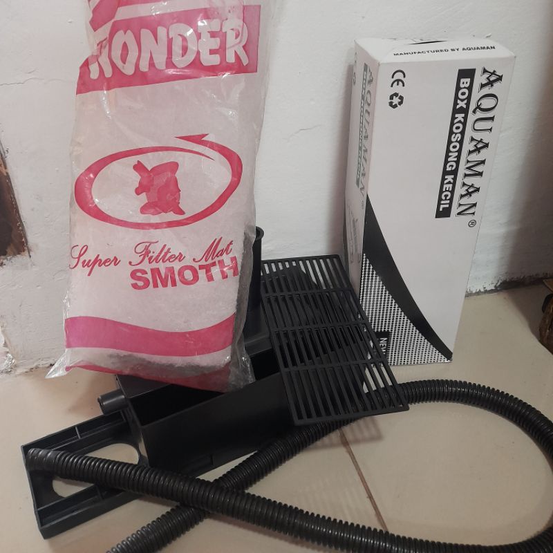 Empty FILTER BOX Empty Gutter AQUARIUM 30-60 CM TOP FILTER MINI FREE 1M ...