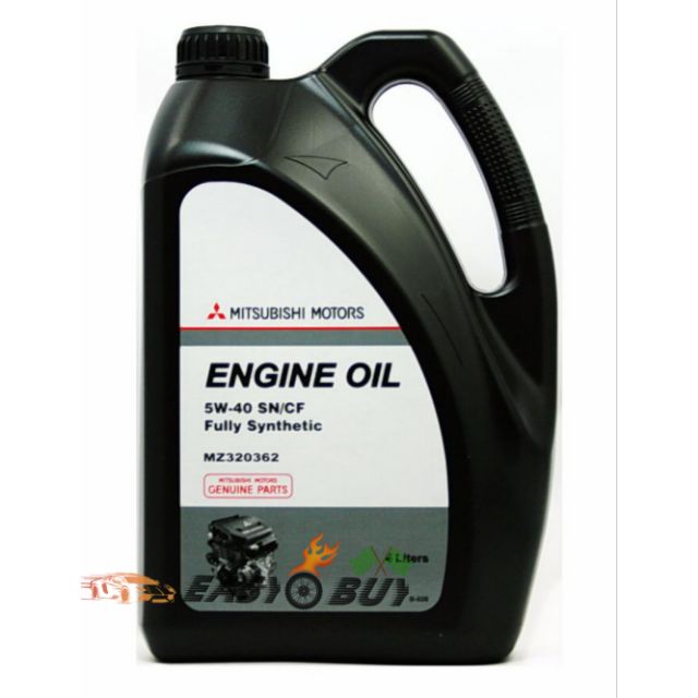 Mitsubishi Engine oil 5W40 4L Fully Synthetic SN/CF MZ320362 | Shopee ...