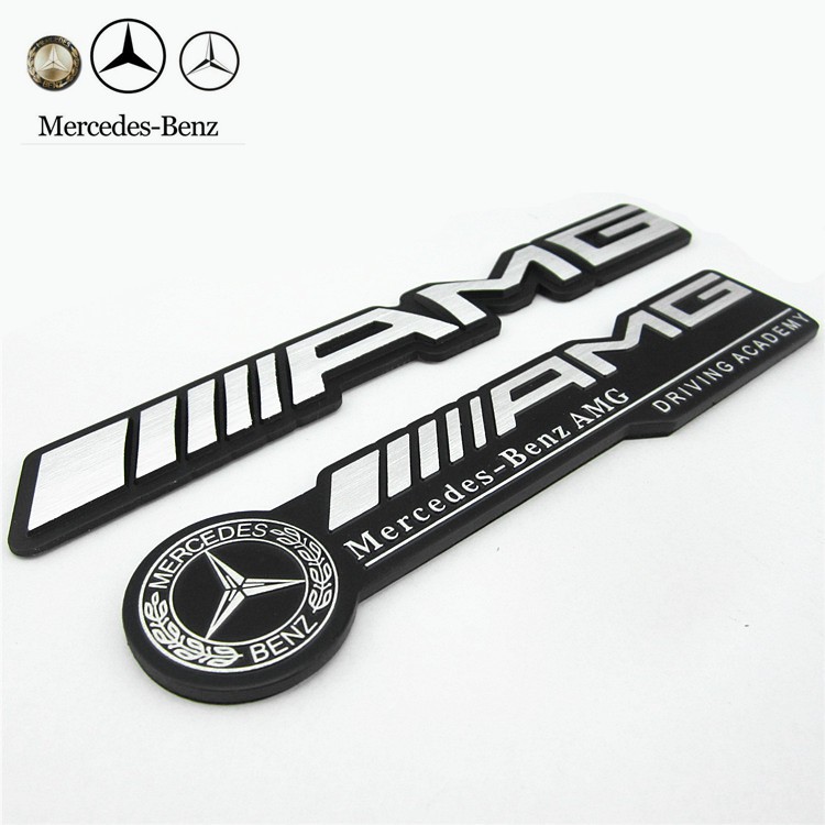 1 X AMG Logo Car Side Fender Rear Sticker Badge Decal Emblem For ...