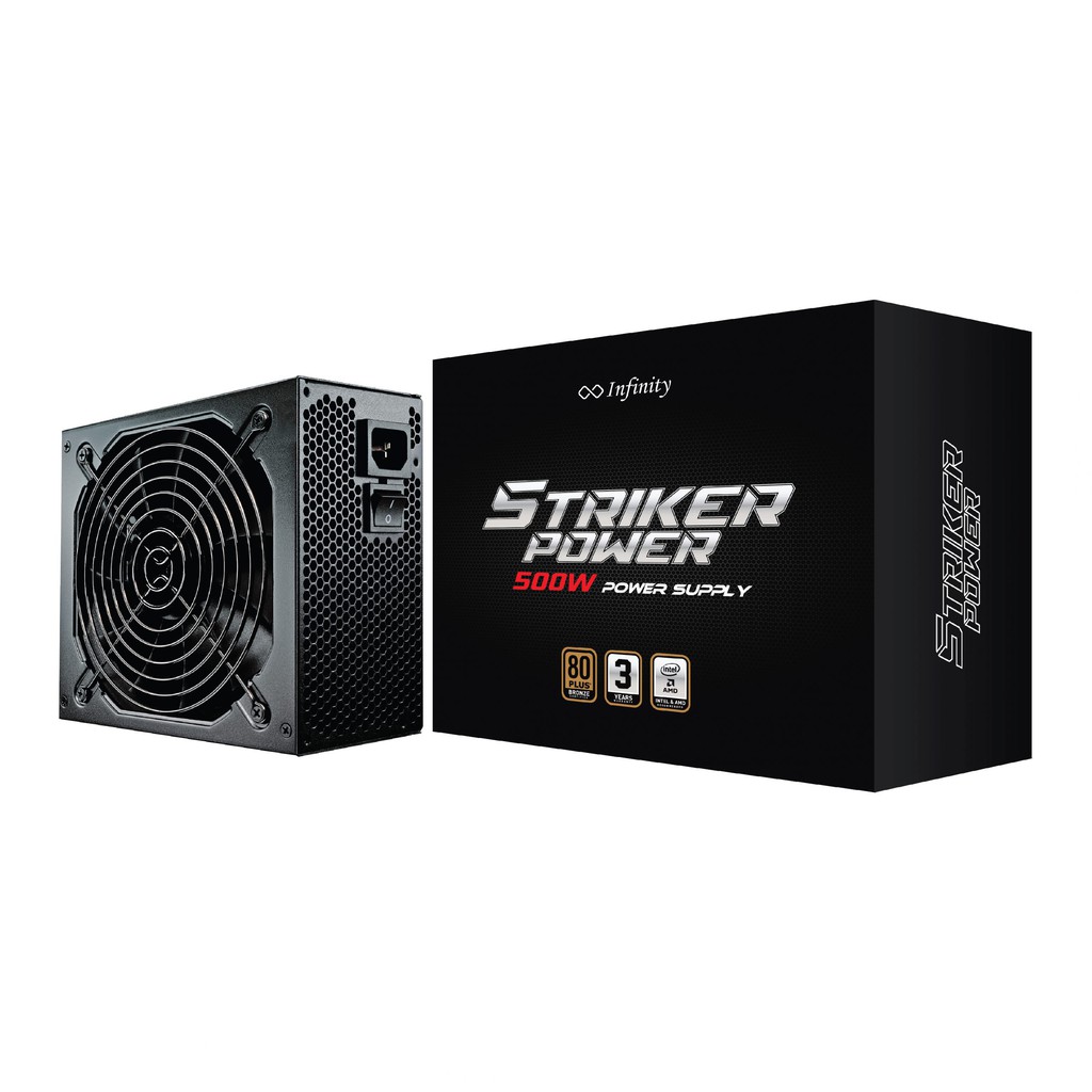 PSU 80+ INFINITY POWER SUPPLY 500W Watt PURE OFFICIAL ORIGINAL WARRANTY ...