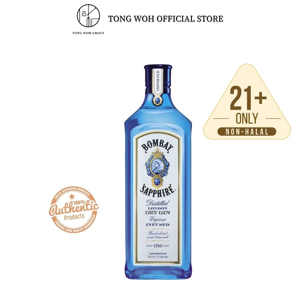 Bombay Sapphire Gin (750ml) Shopee Malaysia