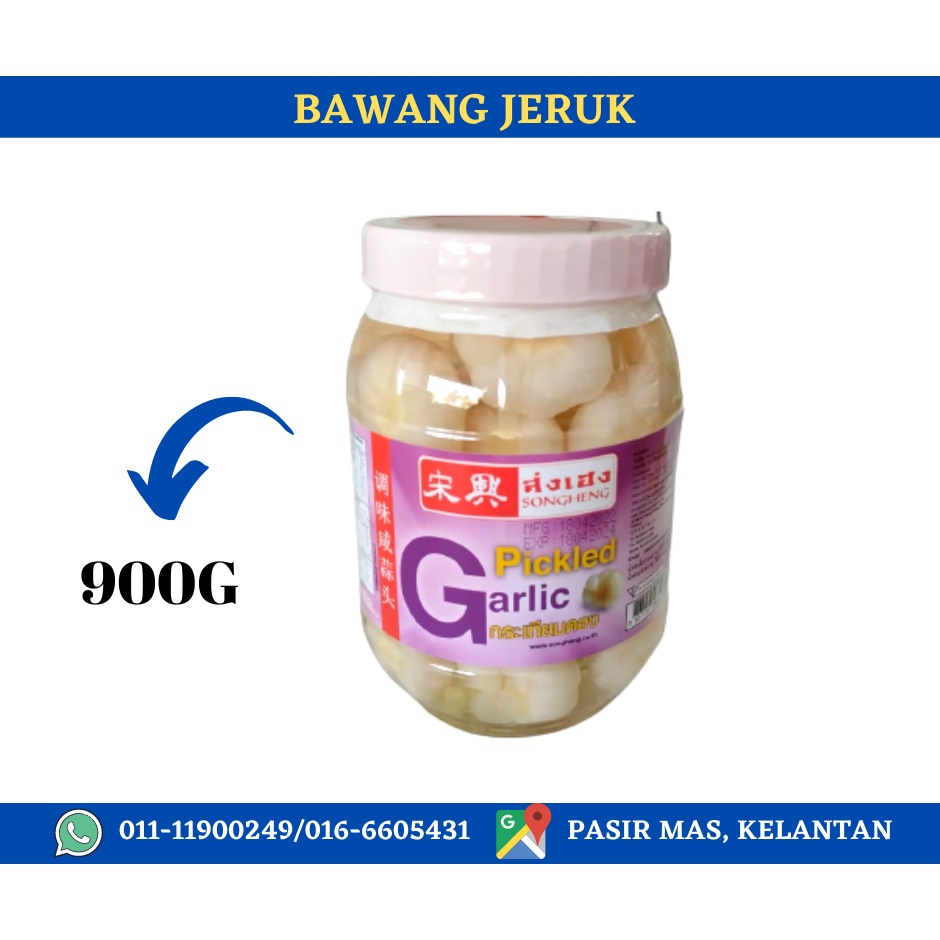 Jeruk Bawang Putih Thailand Seasoning Pickled Garlic Viral (420gram
