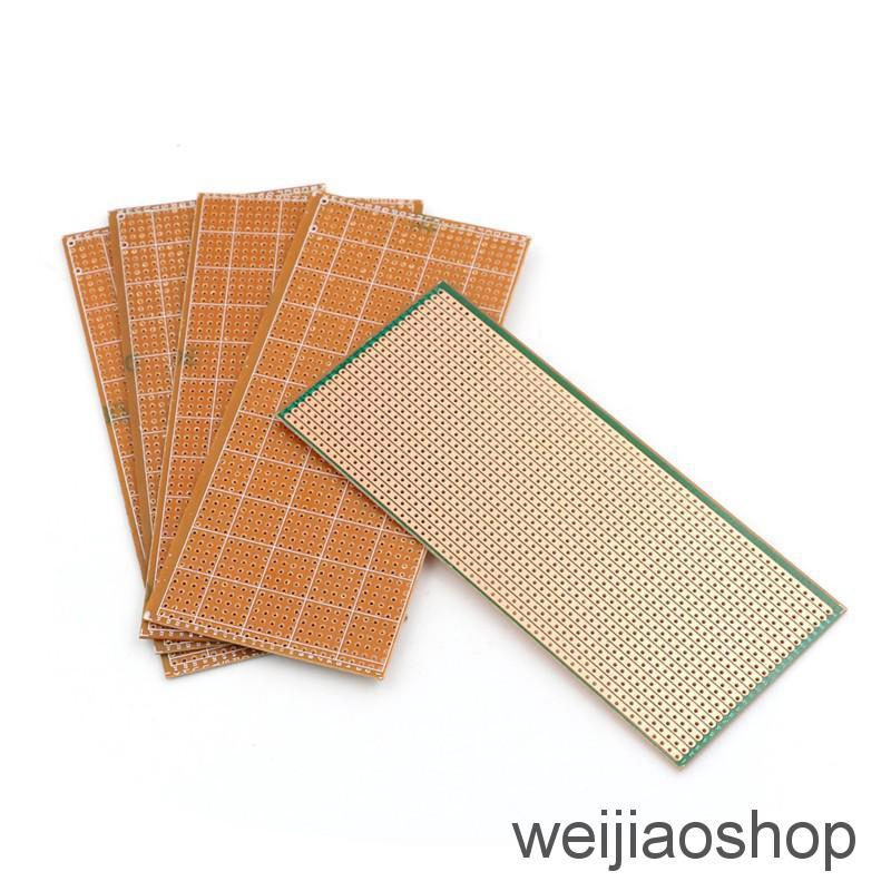 5 stk 6.5X14.5cm Streifenraster Veroboard Stripboard Prototype Paper