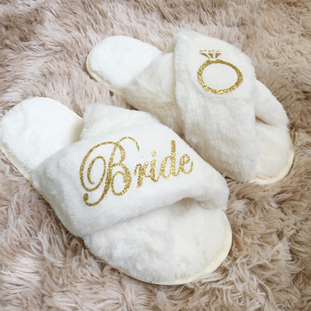 Bride discount squad slippers