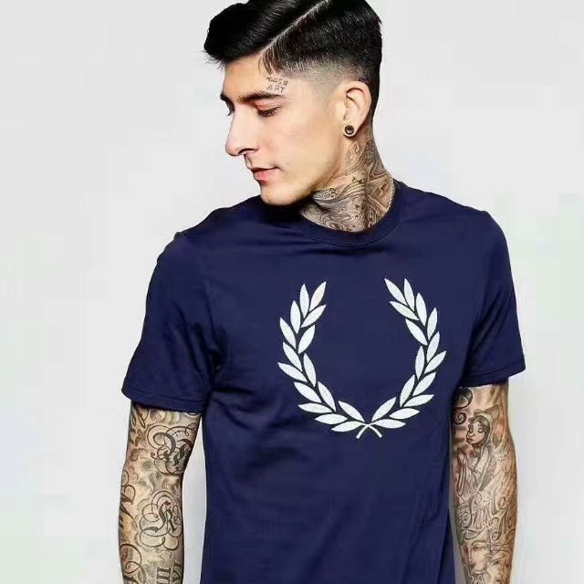 ORIGINAL Fred Perry T Shirt Tee Big Logo Embroidery Baju FP Lelaki Perempuan Unisex Shopee Malaysia