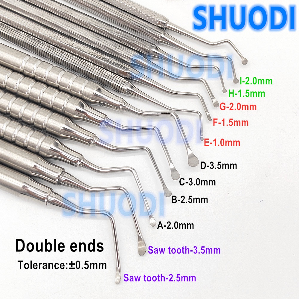 Double Ends Dental Tooth Cleaning Excavator Spoon Dental Instrument