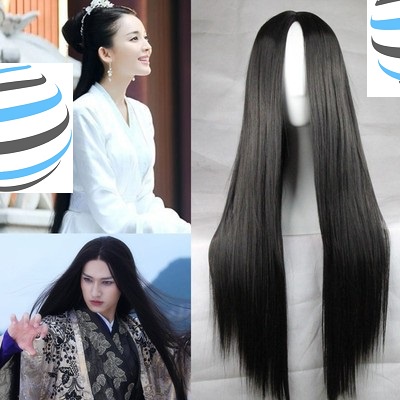 rambut palsu wanita perempuan paling panjang lurus tebal pilihan warna ...