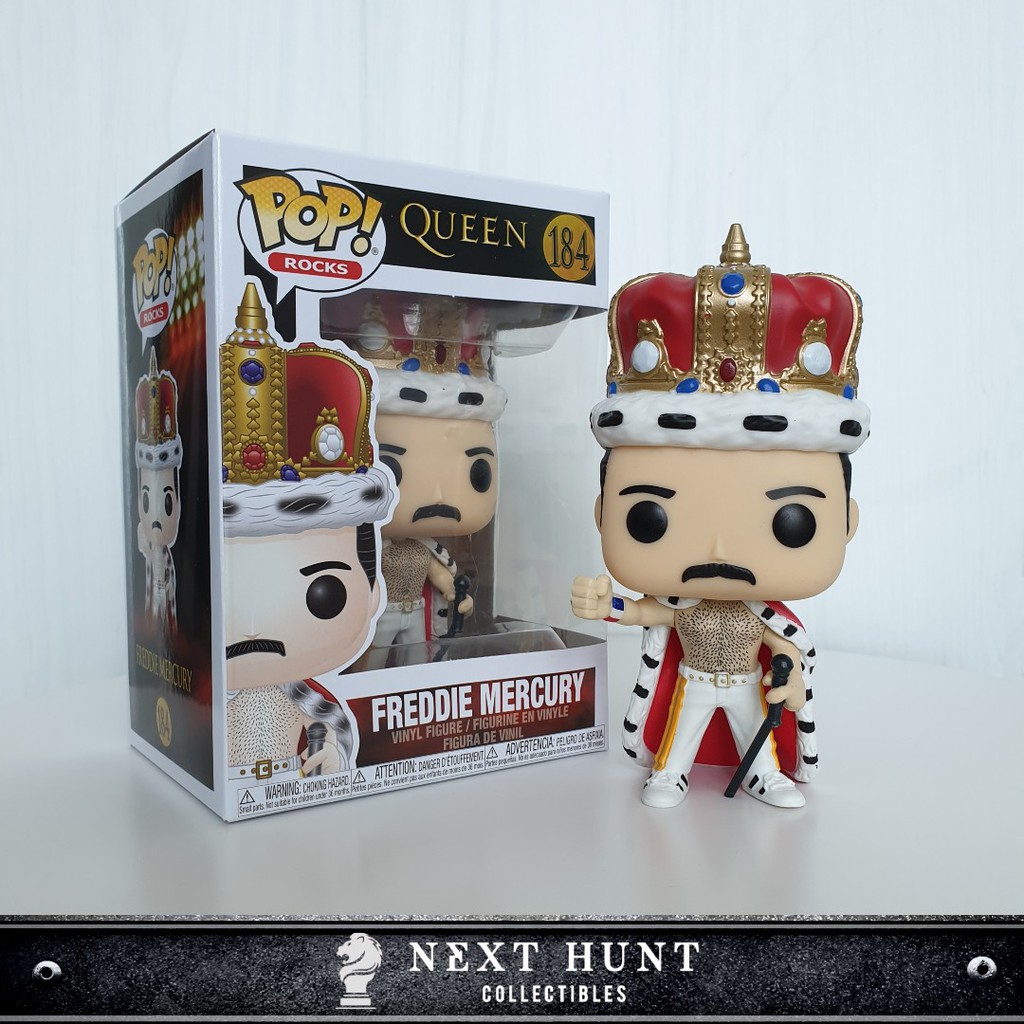 Funko Pop! Rocks 184 - Queen - Freddie Mercury (King) | Shopee Malaysia