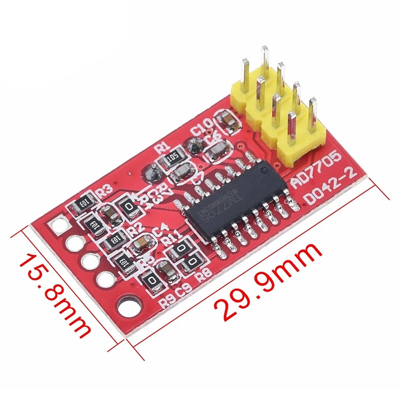 1PCS Programmable Input Gain SPI Interface AD7705 Dual 16 Bit ADC Data ...