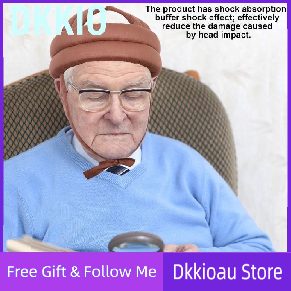 [READY STOCK] Protective Hat Elder Head Cap Safety Helmet Old Man Anti