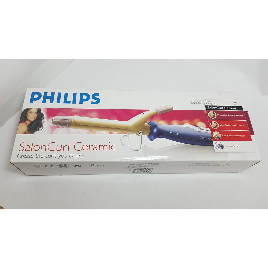 Curling Iron Philips Hp4658 00 Salon Curl Ceramic Please