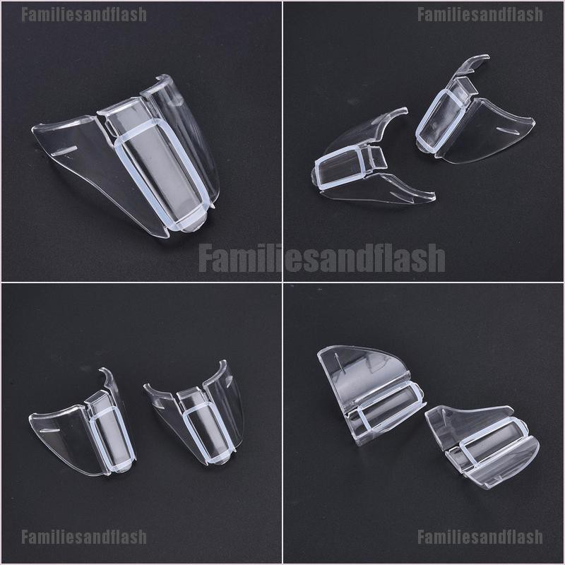 Familiesandflash 2pcs Clear Universal Flexible Side Shields Safety Glasses Goggles Eye 1655