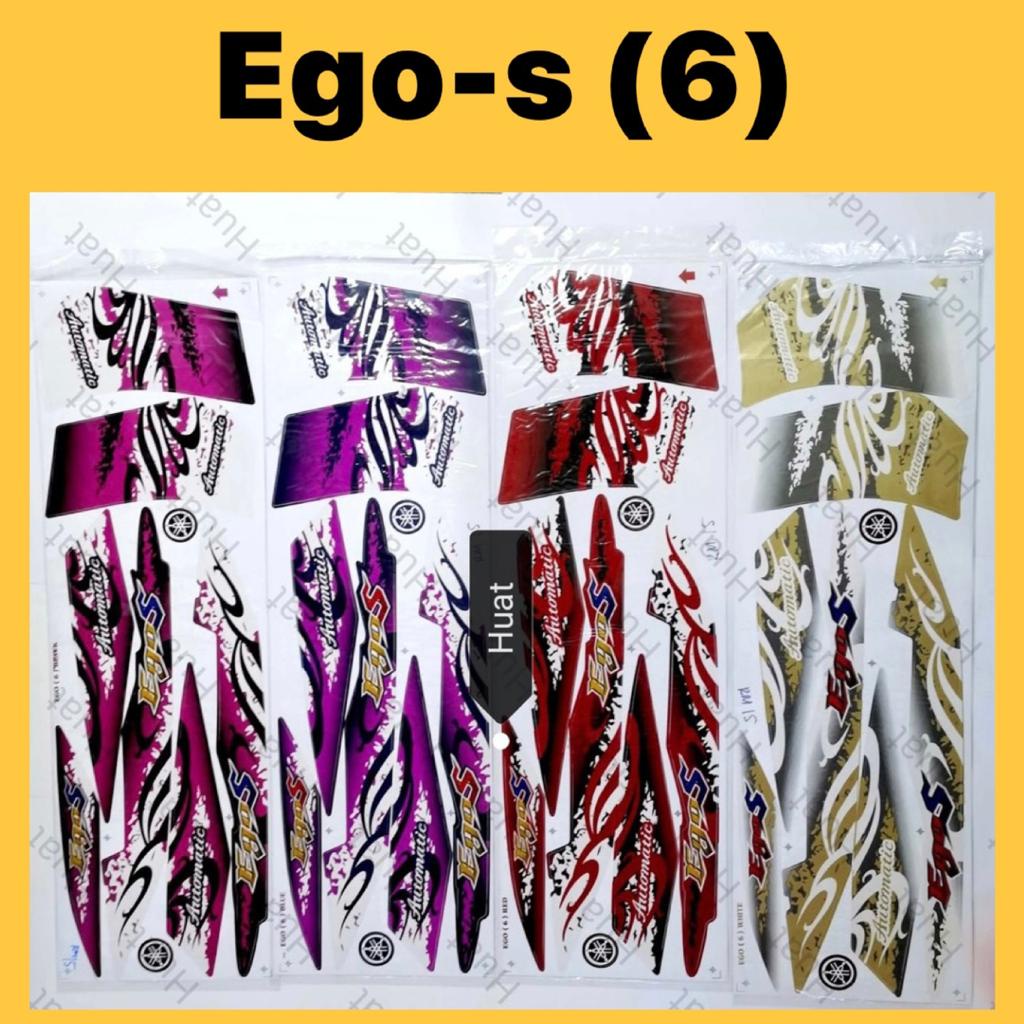 Sticker Body Cover Set Yamaha Egos Ego S Stripe Stiker Strike Body