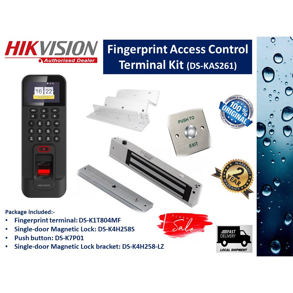 HIKVISION DSKAS261 Fingerprint Access Control Terminal Kit Set