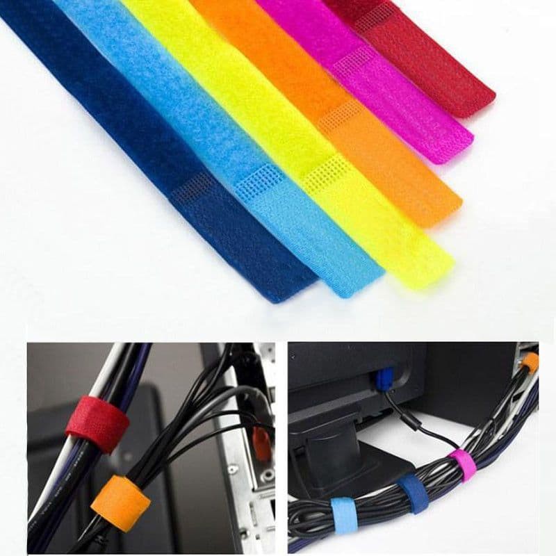 Velcro Strap Binder Strap Fastener Cable Clamp Organizer Shopee Malaysia