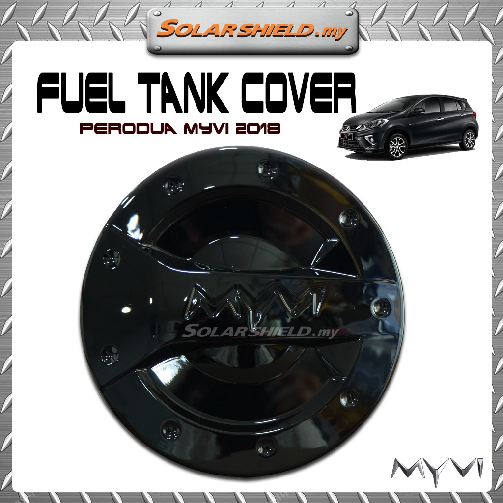 Perodua New Myvi 20182023 Oil Fuel Tank Cover Black Color Shopee