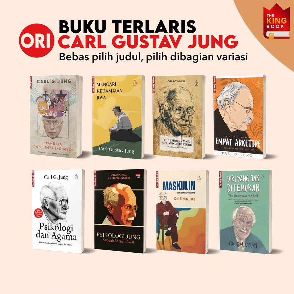 Carl gustav Jung's Book Collection Of Humans And Symbols Of the Four ...