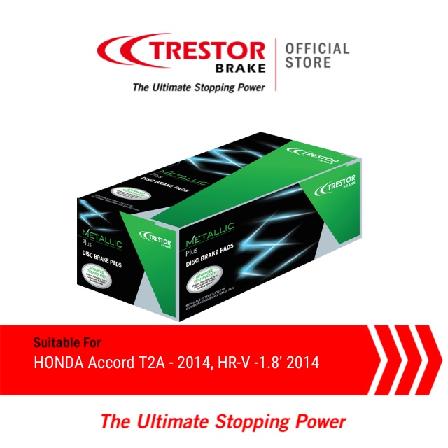 Trestor Metallic Plus Front Brake Pads for Honda Accord T2A 2014, HRV 1 ...