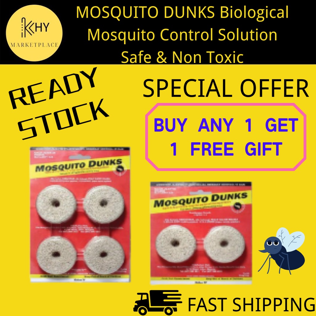 MOSQUITO DUNKS Biological Mosquito Control Solution Safe & Non Toxic ...