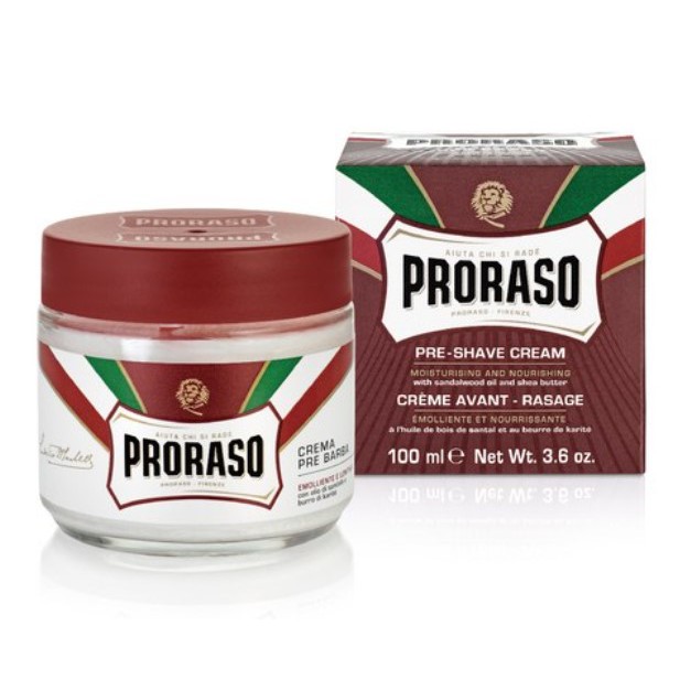 Proraso Pre Shaved Cream 100ml Sandalwood And Shea Butter Shopee Malaysia