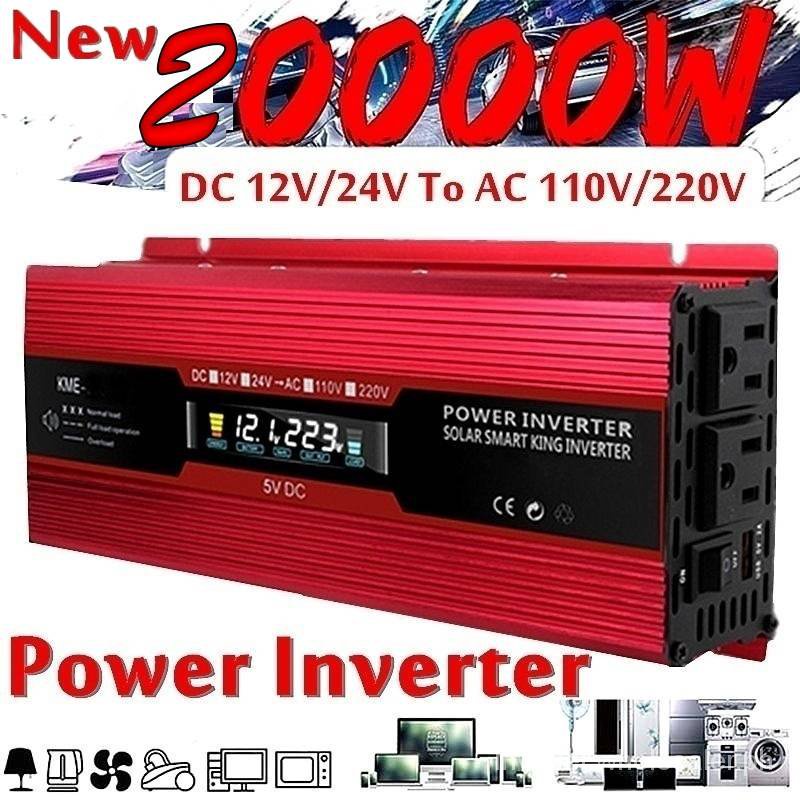 Foval Power Inverter 2000w LCD Display Solar smart King Inverter