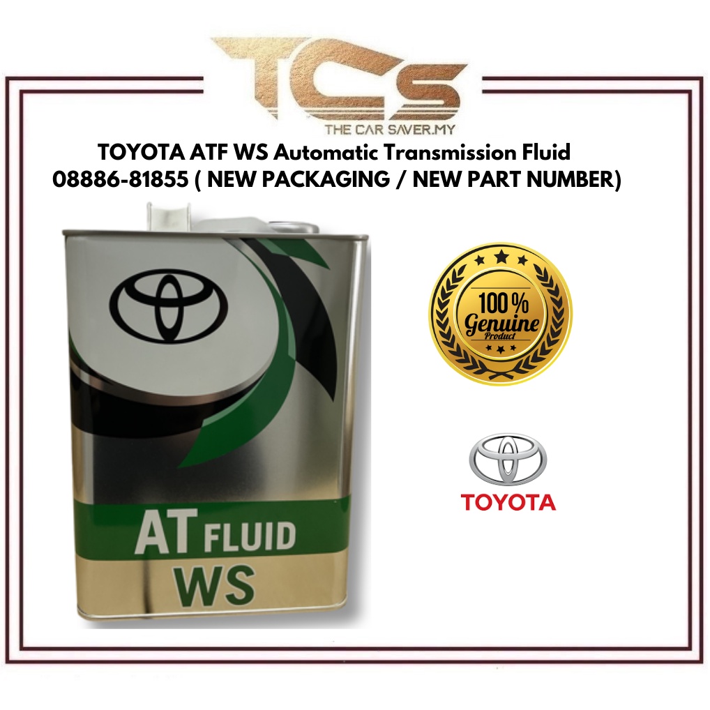 Toyota ATF WS Automatic Transmission Fluid Gear Oil 4L New Packing