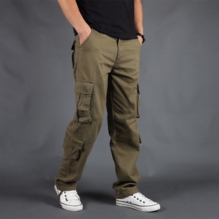 Men's Cargo Pants Multi Pockets Military Style Tactical Pants Cotto