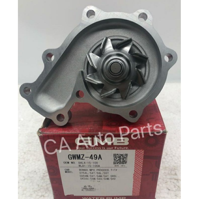 Насос водяного охлаждения Ford Ranger USA 97-03 D29UYT;WLAT / Mazda Bongo Brawny 99-10 D29UYT;WL;WL1