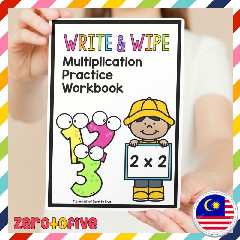 Multiplication Write and Wipe Practice Workbook Wipe Clean Book Times