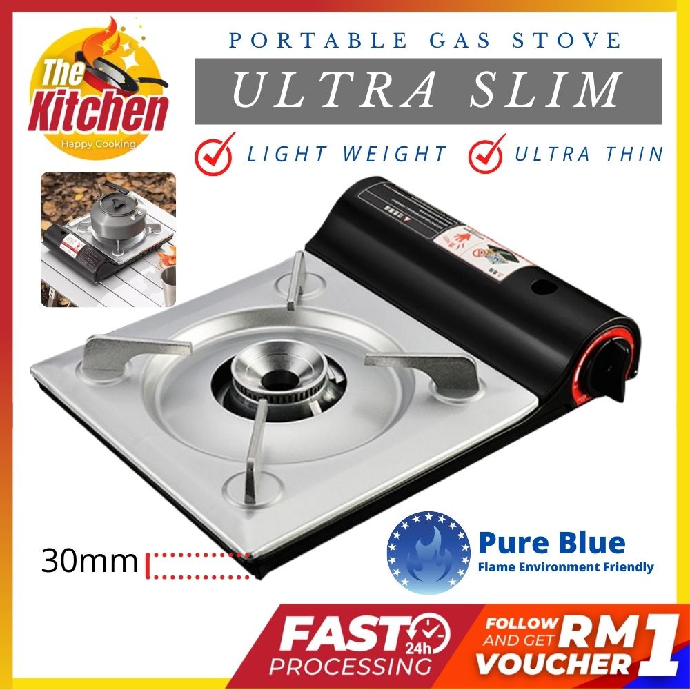 Ultra Slim Thin Portable Mini Camping Gas Stove Butane Cooker For ...