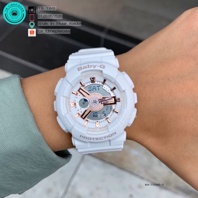 Casio Baby G Rose Gold BA 110RG 7 BA 110RG 4 BA 110 and BA 110RG Shopee Malaysia