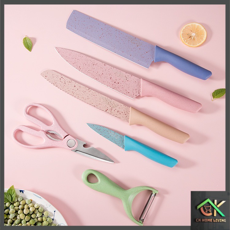 (READY STOCK)Evcrierh Kitchen Stainless Steel Wheat Straw Colourful