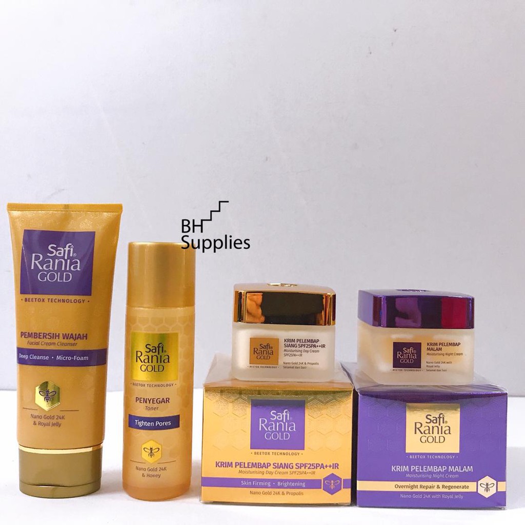 SAFI Rania Gold Beetox Basic Skincare Set 4in1 | Shopee Malaysia
